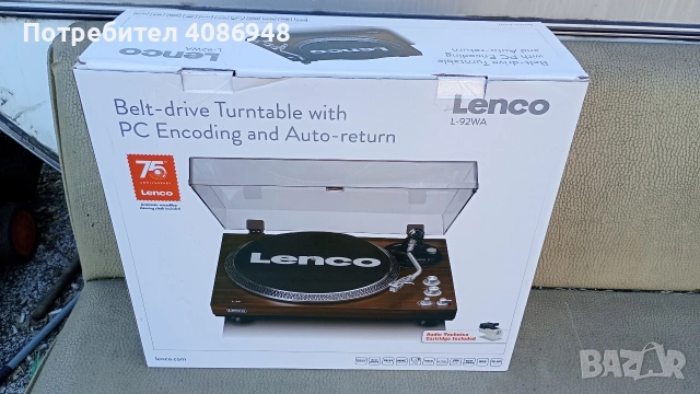 грамофон Lenko Bluetooth чисто нов , снимка 8 - Грамофони - 53776865