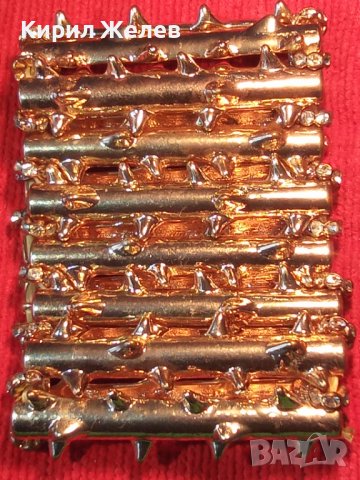 ПОЗЛАТЕНА с КРАСИВИ КАМЪНИ ЦИРКОН АРТ ГРИВНА 14401, снимка 2 - Гривни - 29628788