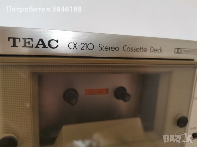 TEAC CX-210 Stereo Cassette Deck, снимка 3 - Декове - 42318999