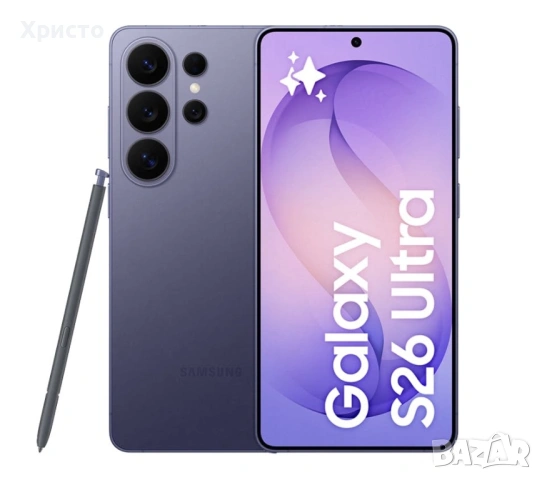 НОВ!!! Samsung Galaxy S26 Ultra, Dual SIM, 12GB RAM, 512GB, 5G, Cobalt Violet + адаптер, снимка 5 - Samsung - 53738101