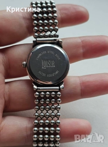 Сребърен часовник на Loisir by Oxette , снимка 4 - Гривни - 52378845