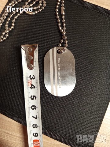 Синджир,с гривна и медальон"Police", снимка 5 - Колиета, медальони, синджири - 49147095