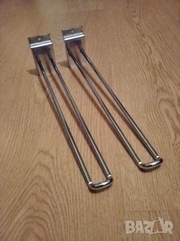 Продавам хромирани Куки за стелажи, Решетки, МДФ Пана, Рафтодържачи, снимка 5 - Стелажи и щандове - 40249854