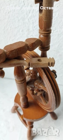 Стари чекръци, Дървен чекрък, дървен инструмент, висящ свещник, огледало, снимка 3 - Други ценни предмети - 29443612