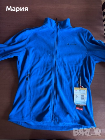 мъжко яке от полар, суитшърт, VAUDE, размер 3XL/58, кралско синьо 