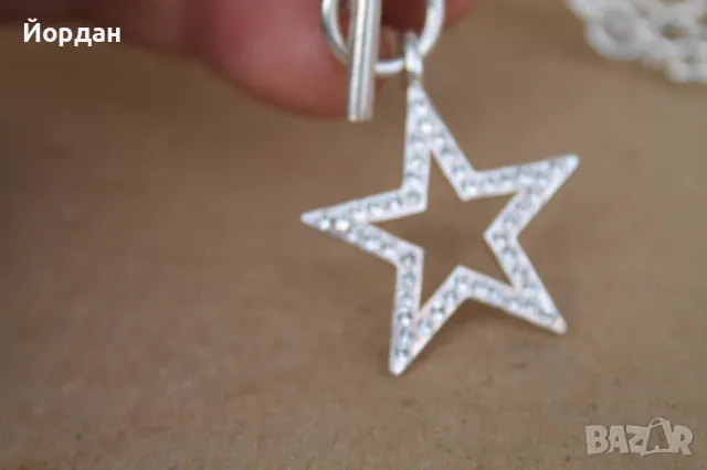 Сребърно колие, снимка 8 - Колиета, медальони, синджири - 48198449