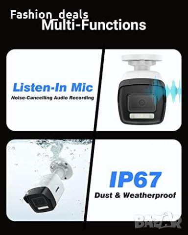 Нова Външна охранителна 3K камера домашно видеонаблюдение Охрана, снимка 9 - Други - 41448415