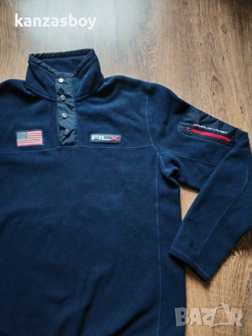 polo ralph lauren - мъжка поларена блуза КАТО НОВА М, снимка 5 - Спортни дрехи, екипи - 53452691