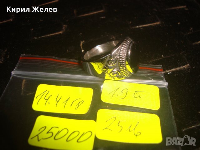 МНОГО КРАСИВ МАСИВЕН МОДЕН МАСИВЕН ПРЪСТЕН от БЛАГОРОДНА СТОМАНА 25000, снимка 2 - Пръстени - 34339949