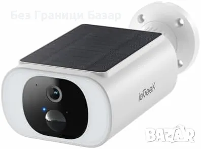 Нова Соларна Камера 2K с Нощно Виждане и Дистанционно Управление