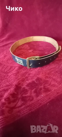 Стар кожен швейцарски колан с обков, снимка 2 - Антикварни и старинни предмети - 53140916