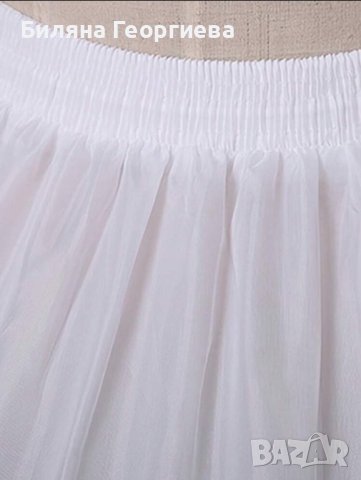 Кринолин за рокля 4 обръча бял, снимка 2 - Рокли - 44162372