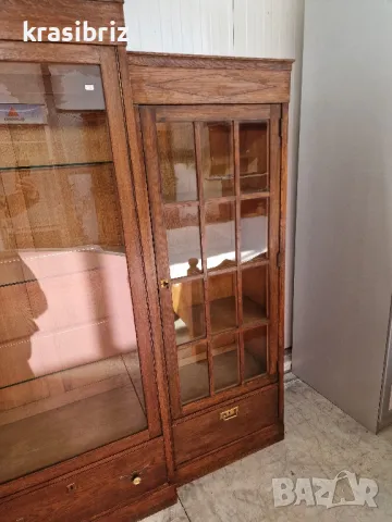 Антична Масивна Секция-внос от Германия!, снимка 5 - Секции и витрини - 49447576