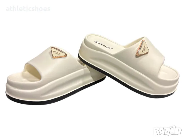 Дамски чехли на платформа , снимка 7 - Чехли - 50312559