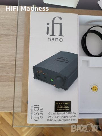 iFi Audio Nano iDSD Black Label MQA DAC and Headphone Amplifier, снимка 1 - Ресийвъри, усилватели, смесителни пултове - 41794147