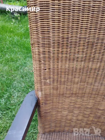 Трапезни столове, 2 бр, естествен ратан, снимка 5 - Градински мебели, декорация  - 50086526
