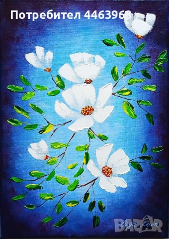 Настроение - 2 ( в синьо). Авторска картина