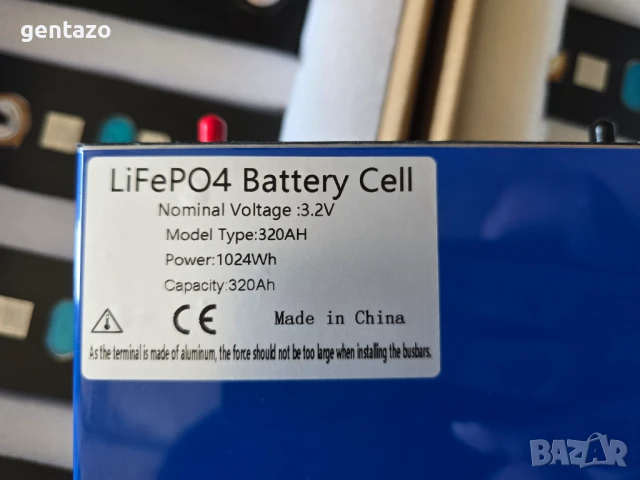 16броя 3.2v 320A LiFePO4 клетки, снимка 3 - Друга електроника - 50866580