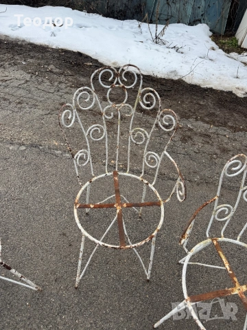 Метални Столове 6 броя, снимка 5 - Градински мебели, декорация  - 53622014