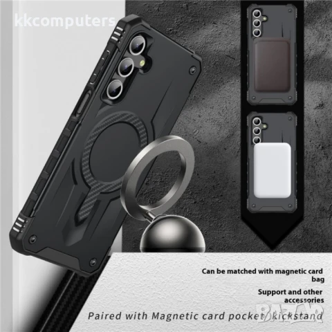 Samsung Galaxy A36 5G / A56 5G PC + TPU/ MagSafe Удароустойчив Калъф и Протектор, снимка 7 - Калъфи, кейсове - 50790090