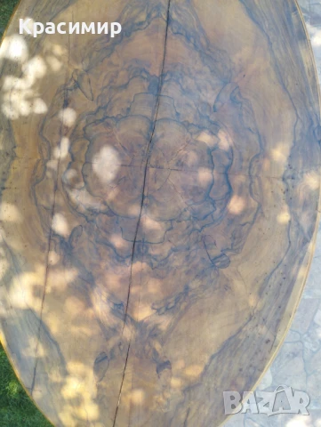 Маса с орехов фурнир, снимка 3 - Антикварни и старинни предмети - 50934796