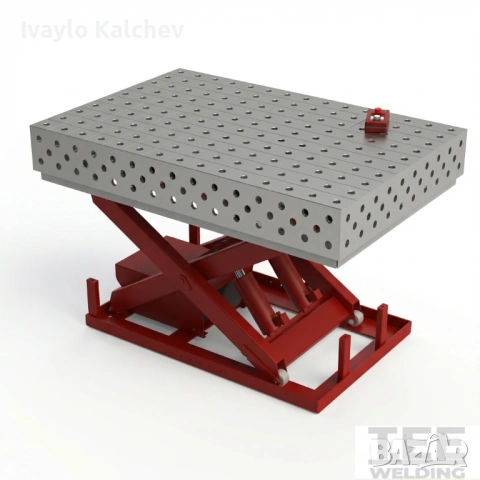 Заваръчна маса StartPro1500×1000 мм INOX-хидравлична повдигаща система