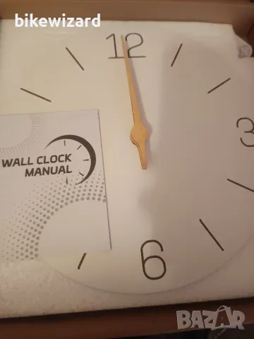 Warminn MDF дървен стенен часовник 30 см НОВ, снимка 2 - Стенни часовници - 50030530