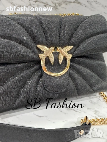 Pinko черна чанта, снимка 2 - Чанти - 53196158