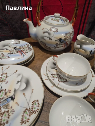 Японски порцеланов сервиз, снимка 3 - Сервизи - 53865670
