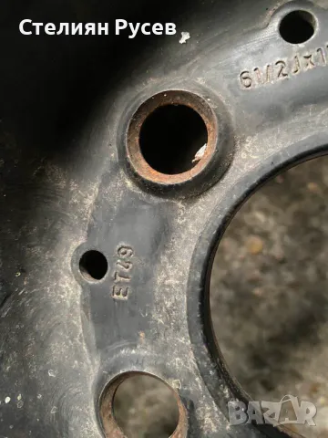  2бр железни джанти r15 - 5 x 112 / 15 цола -цена 20лв  или 10,23 евро за двете et 49 / 6 1/2J - 5 x, снимка 4 - Гуми и джанти - 48979829