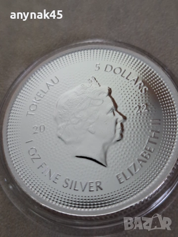 Сребро 1 oz. icon Мерелин Монро, снимка 2 - Нумизматика и бонистика - 53481097