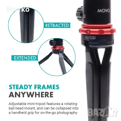 Комплект за видео за смартфони iVlog1, снимка 6 - Селфи стикове, аксесоари - 53839003