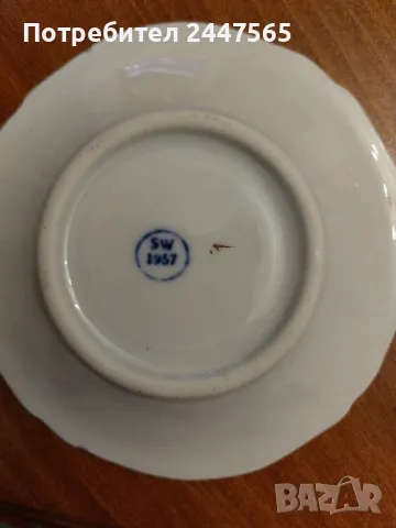 Порцеланова чиния,антик ,1957г, снимка 4 - Антикварни и старинни предмети - 48969160