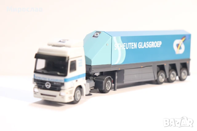 AWM H0 1/87 MERCEDES КАМИОН МОДЕЛ ТРАНСПОРТ НА СТЪКЛО, снимка 2 - Колекции - 50919706