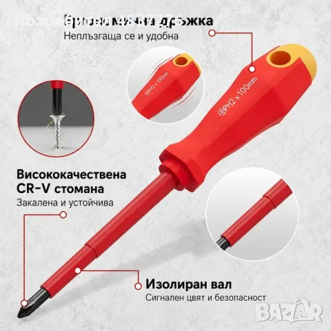 Професионален комплект от 11 отверки, снимка 3 - Отвертки - 55961910
