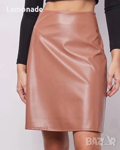 Нова  кожена пола хс/ с размер