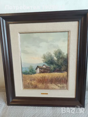 Стара маслена картина , снимка 1