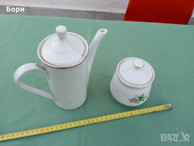 Порцелан кана и захарница, снимка 5 - Аксесоари за кухня - 35861130
