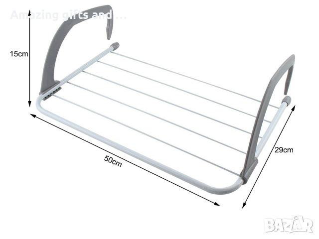 Сушилка за пране, за балкон или радиатор, снимка 3 - Сушилници - 44516581