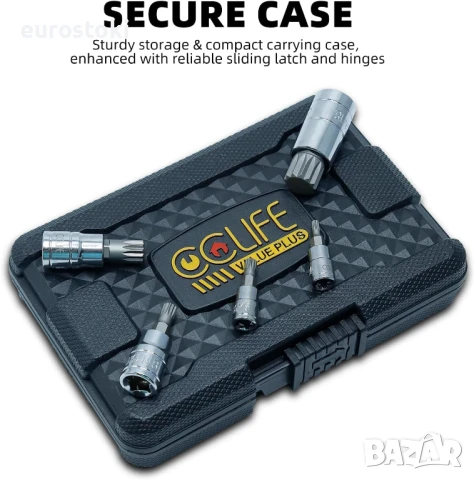 CCLIFE 5603 10 x XZN Torx M4 - M18, S2 Комплект вложки от легирана стомана, снимка 2 - Куфари с инструменти - 51410220