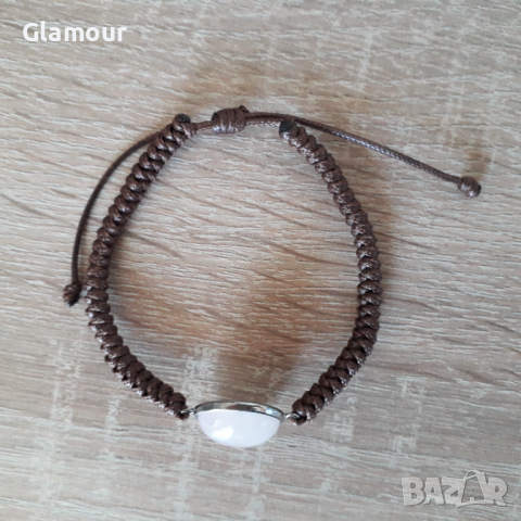 Гривна с розов кварц, снимка 2 - Гривни - 36369672