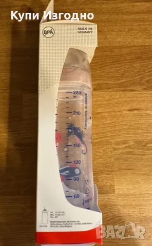  Nuk Бебешко пише с биберон 6+ месеца new classic First choice+ 6-18 месеца, снимка 2 - Прибори, съдове, шишета и биберони - 47820867