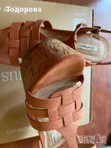 Сандали Stradivarius с коркова платформа, много високи, снимка 8 - Сандали - 51224871