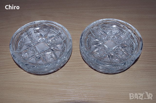 Сервиз 6 чинийки оловен кристал, снимка 2 - Чинии - 40799827