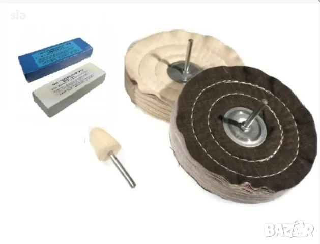 Паста за полиране на джанти+ аксесоари, комплект 