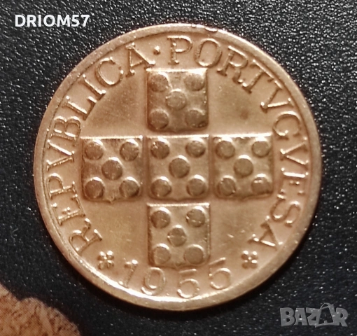 Монета Португалия - 1 бр. [1955], снимка 2 - Нумизматика и бонистика - 53428808