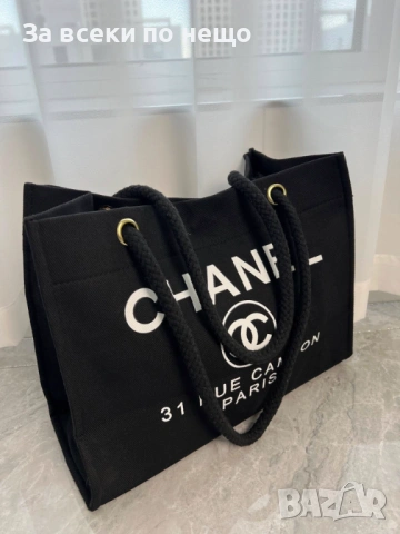 Chanel Дамска Черна Чанта Шанле Код 66Btq, снимка 6 - Чанти - 53753429