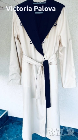 Луксозен двулицев дълъг тренч Kiss – нов, елегантен модел,Германия, снимка 3 - Палта, манта - 53750887