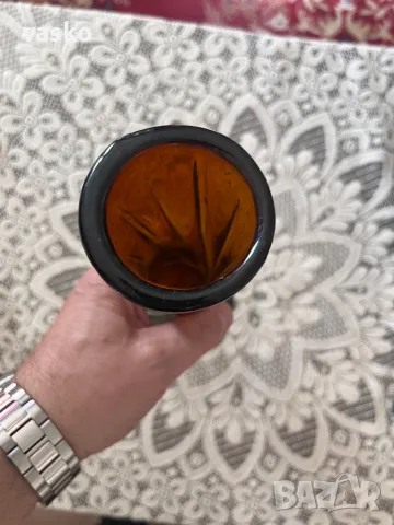 Стара ваза-стъклена, снимка 2 - Вази - 49401108