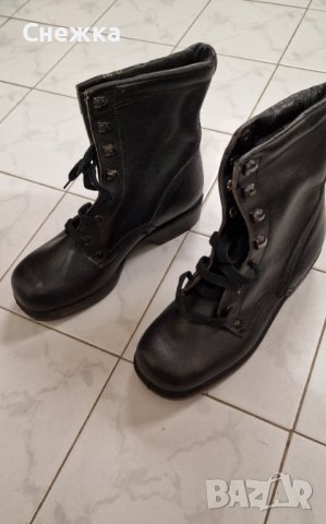 Черни кожени ботуши , снимка 2 - Мъжки ботуши - 38878848